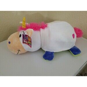 Flip A Zoo Imogen Dragon & Persephone Unicorn 2 in 1 Two Side Plush 16" FLIPAZOO